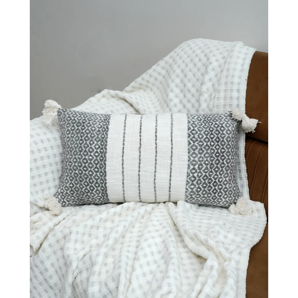 Pure Cotton Long Cushion Cover 14x24 Inch (36x60 cm) Pack of 2
