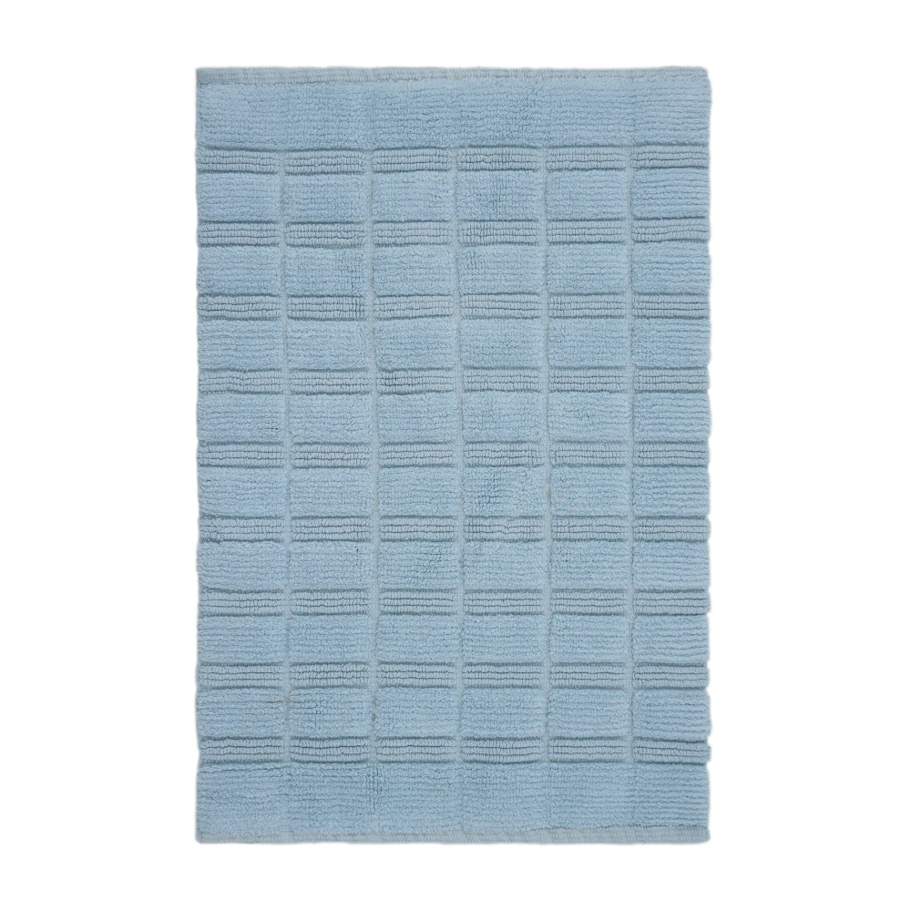 Pure Cotton Bath Mat – BLUE Color – 55 x 80 cm – 2000 GSM with Anti-Slip Backing