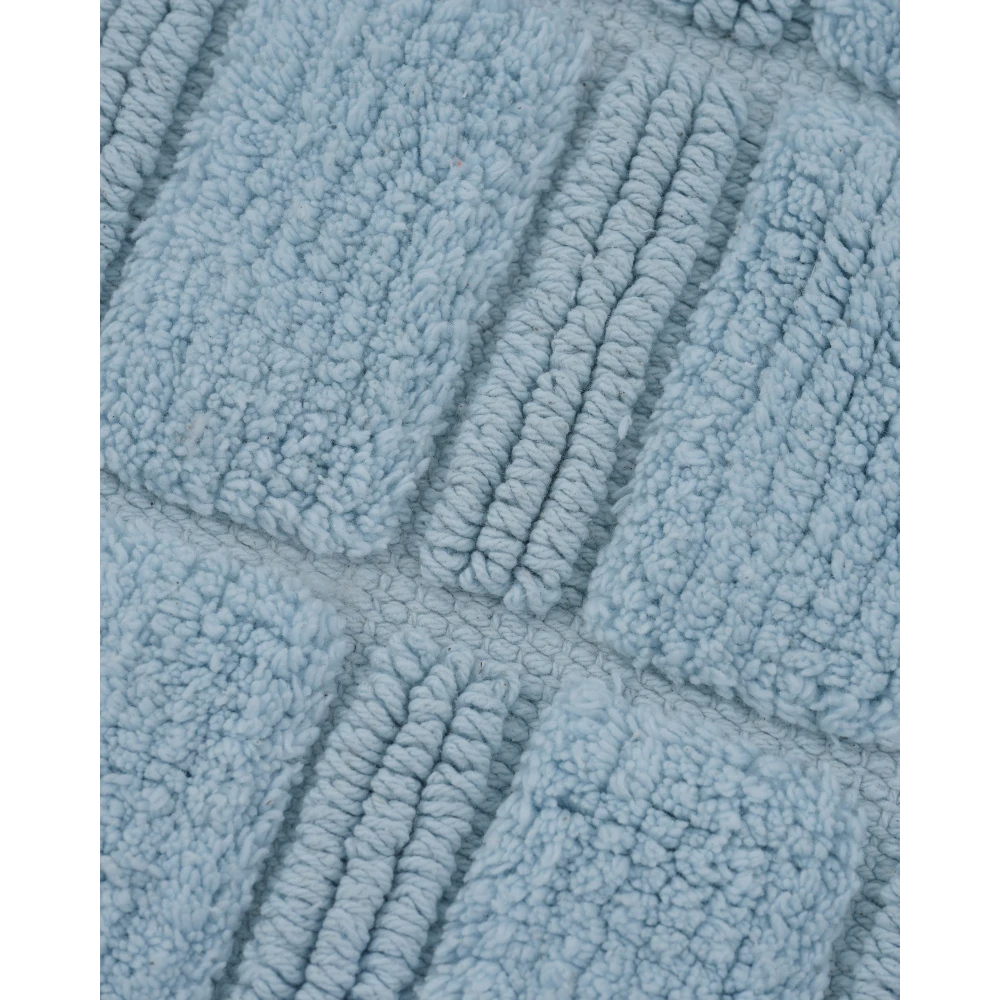 Pure Cotton Bath Mat – SKY BLUE Color – 45x 65 cm – 2000 GSM with Anti-Slip Backing