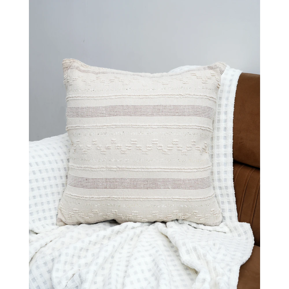 Pure Cotton Cushion Cover 22x22 Inch (55x55 cm) Set of 2 for Sofa & Living Room