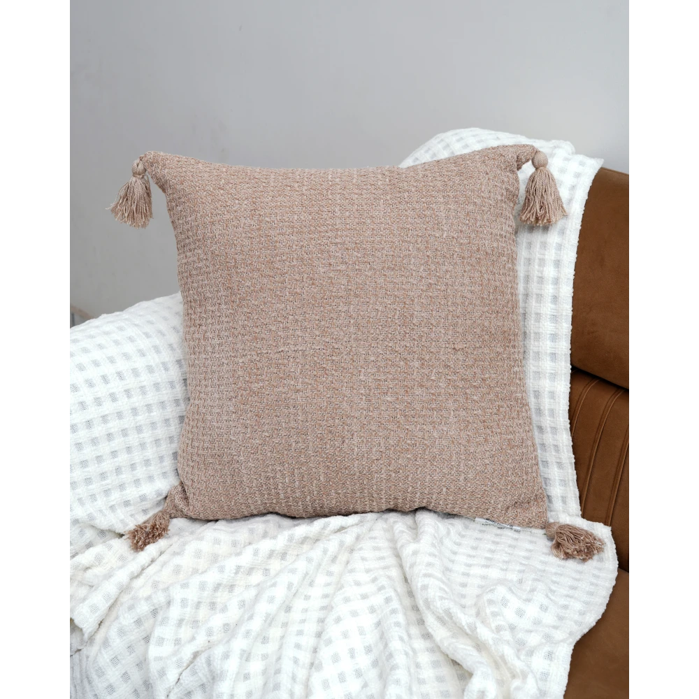 Elegant Pure Cotton Cushion Cover 22x22 Inch (55x55 cm) Pack of 2