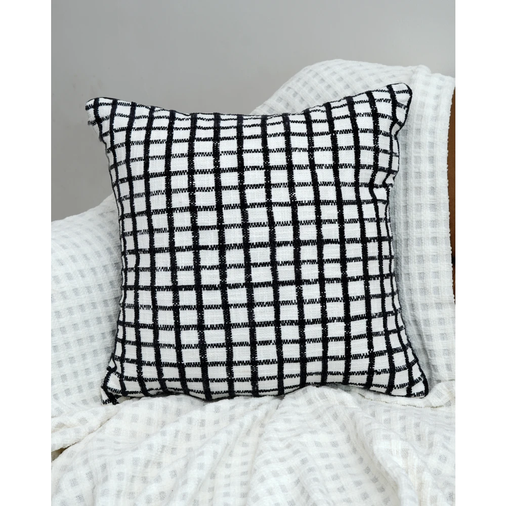 Pure Cotton Throw Cushion Cover 22x22 Inch (55x55 cm) Set of 2