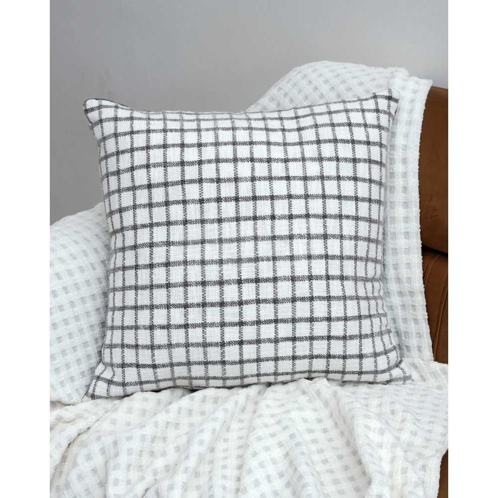 Modern Cotton Cushion Cover 22x22 Inch (55x55 cm) Set of 2 for Couch