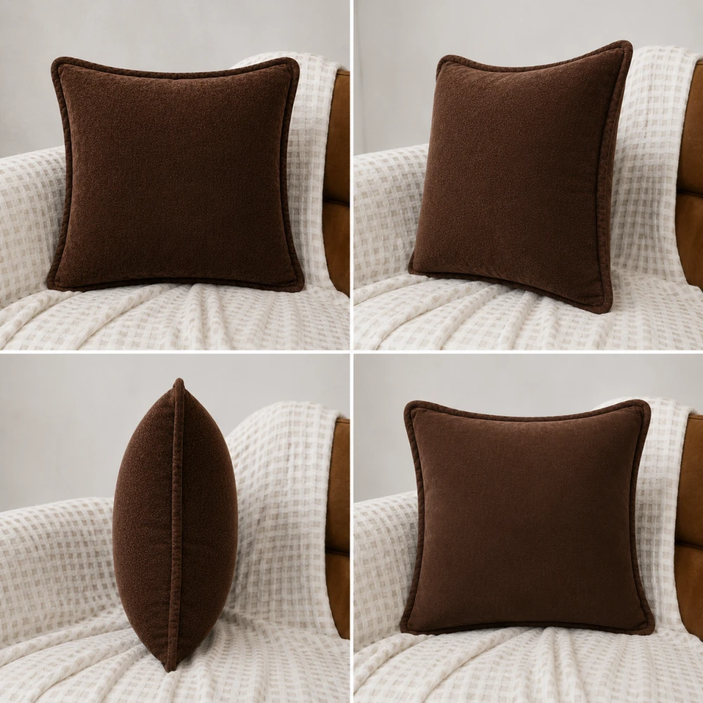 VELVET CUSHION COVER 20X20 INCH (50X50 CM) SET OF 2 PIECES
