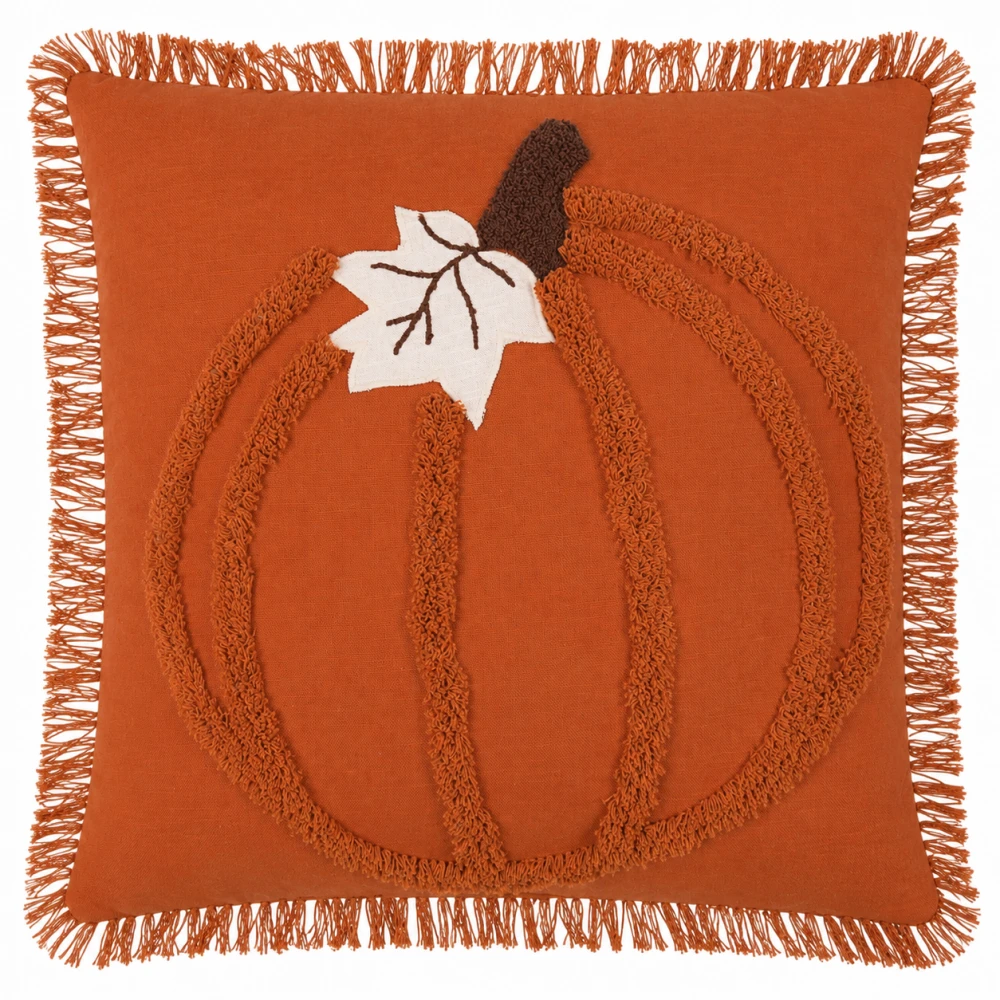 COTTON CUSHION COVER WITH FILLER 18X18 INCH (45X45 CM) SET OF 2 PIECES