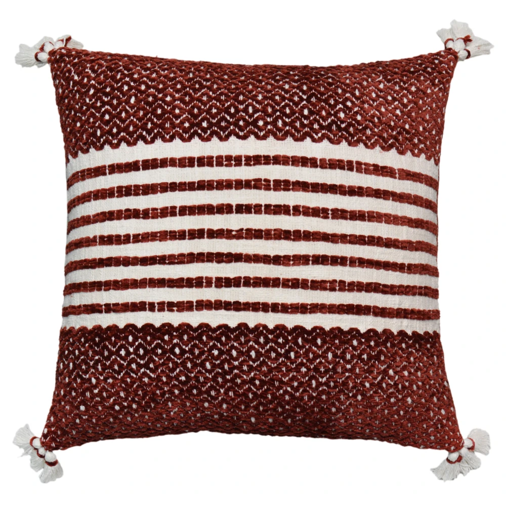 Soft Cotton Cushion Cover 21x21 Inch (52x52 cm) Set of 2 for Sofa Decor