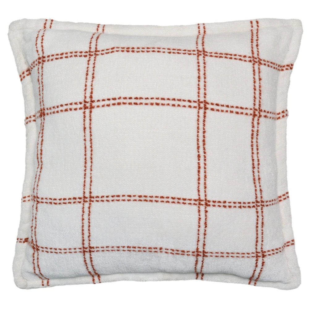 Large Square Cotton Cushion Cover 24x24 Inch (60x60 cm) Pack of 2