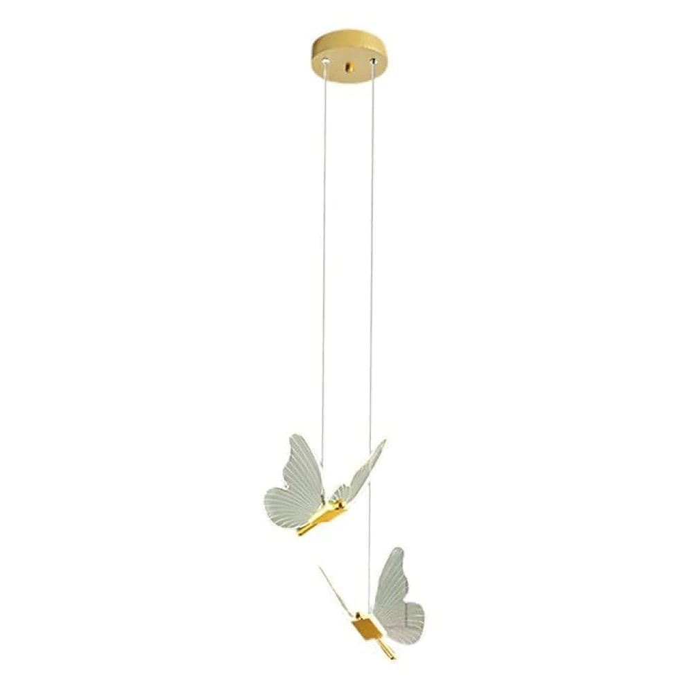SHRI MAHAL ANTIQUES Light Luxury Butterfly Acrylic Pendant Light Bedroom Decor Living Room Dining Room Hall Decorative