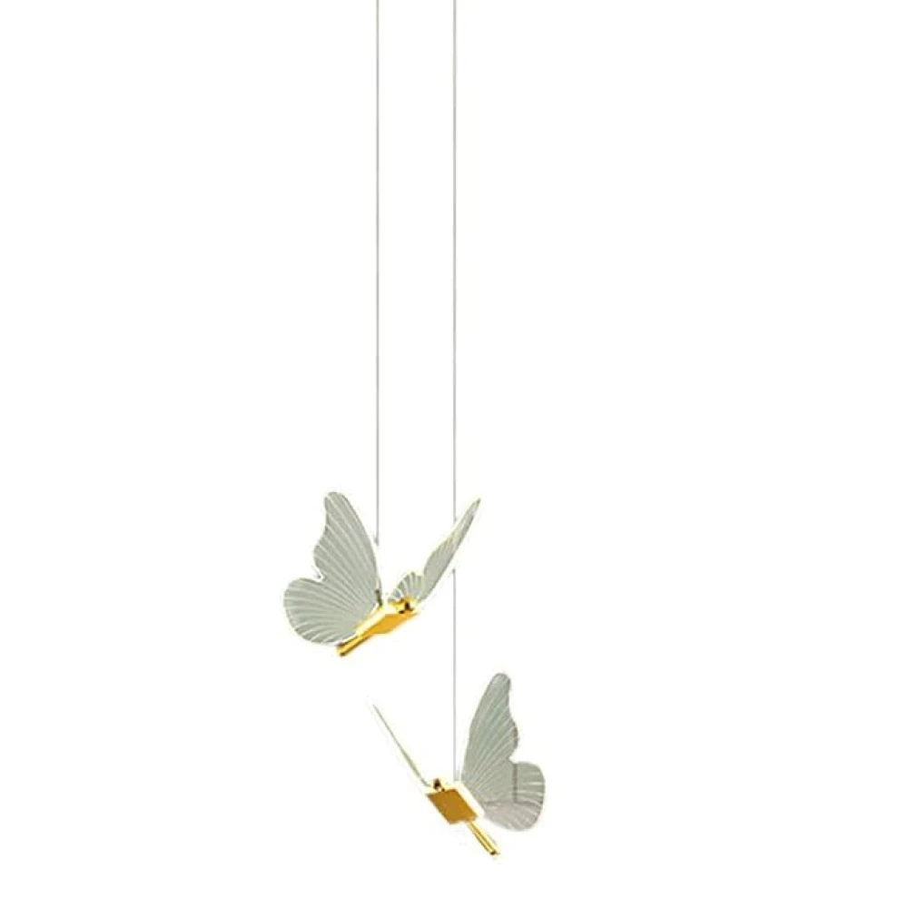 SHRI MAHAL ANTIQUES Light Luxury Butterfly Acrylic Pendant Light Bedroom Decor Living Room Dining Room Hall Decorative