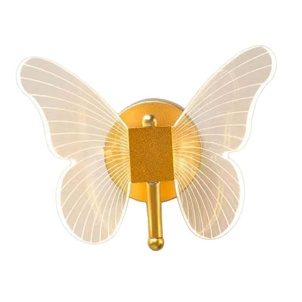 SHRI MAHAL ANTIQUES Led Butterfly Wall Lamp Wall Sconce Light Fixture Loft Butterfly Wall Lights Warm Light