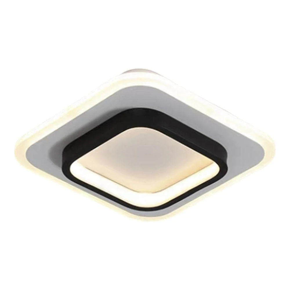 SHRI MAHAL ANTIQUES Led Ceiling Light Fixture Flush Mount for Bedroom Balcony Warm White Square|Home & Garden|Lamps, Lighting & Ceiling Fans|Chandeliers & Ceiling Fixtures