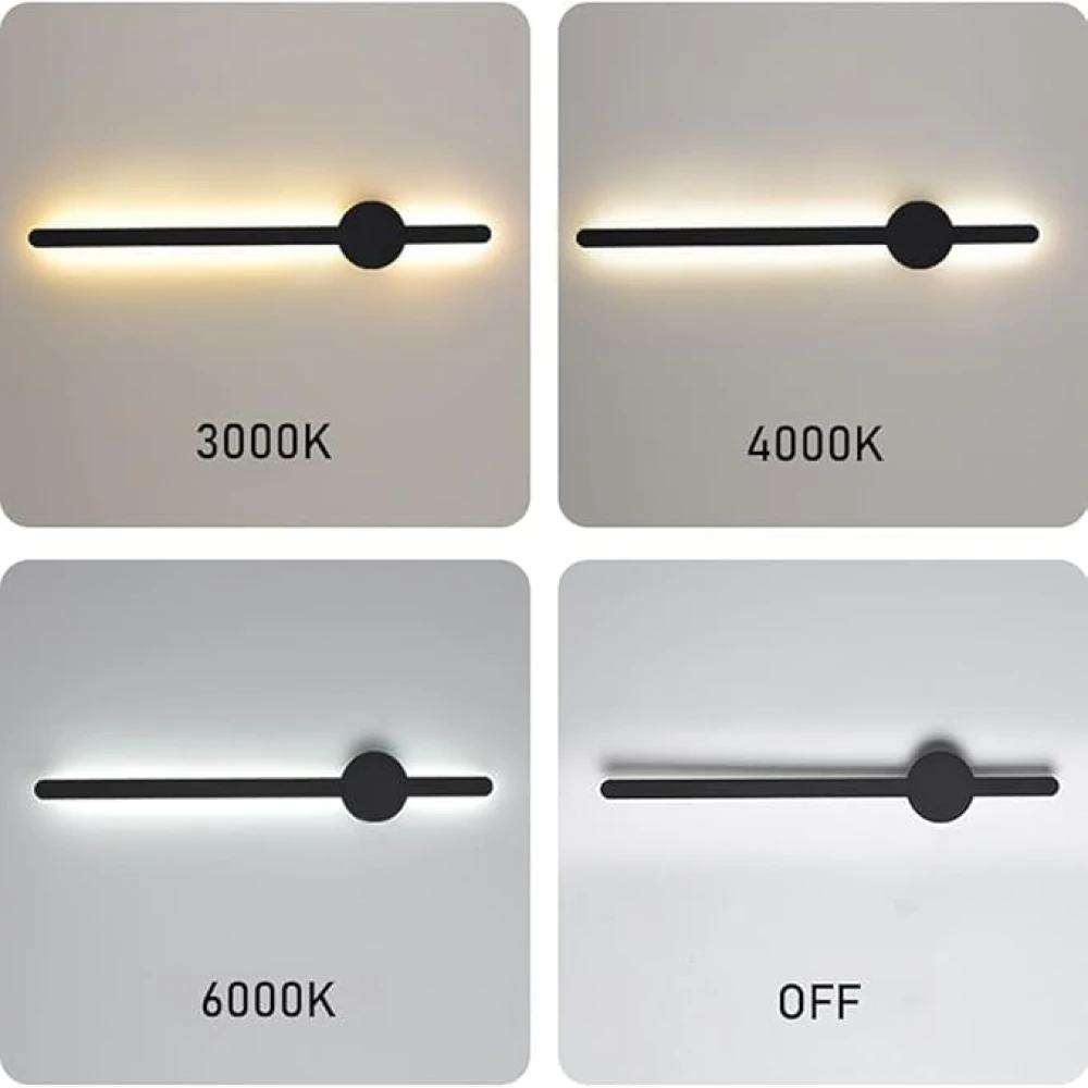 SHRI MAHAL ANTIQUES Long LED Wall Light Indoor Modern Vanity Light Frosted White Acrylic Up and Down Wall Light Bedside Bedroom Aisle Lights Wall Lights