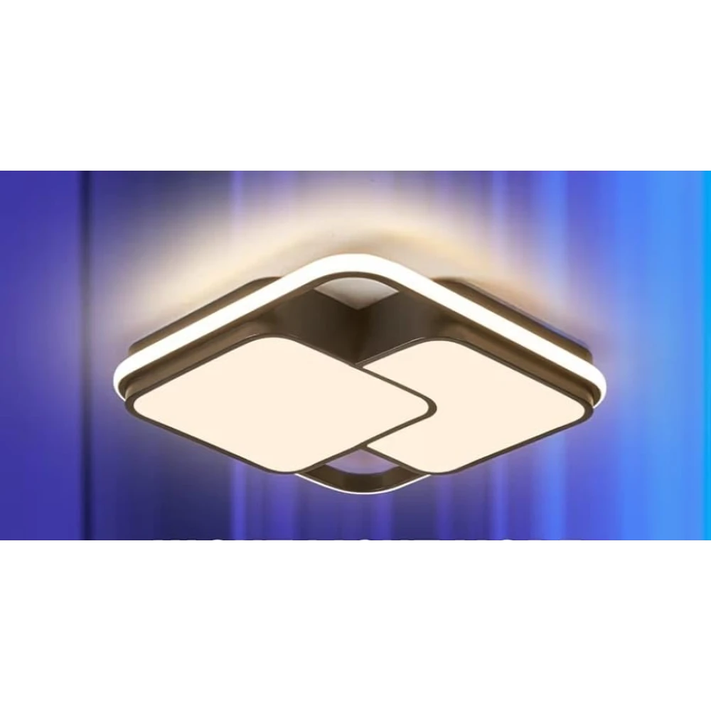 SHRI MAHAL ANTIQUES 3 in 1 LED Ceiling/Wall Chandelier Light with Remote 3 Step Colour Changing Chandelier Ceiling Lamp (Black, White)