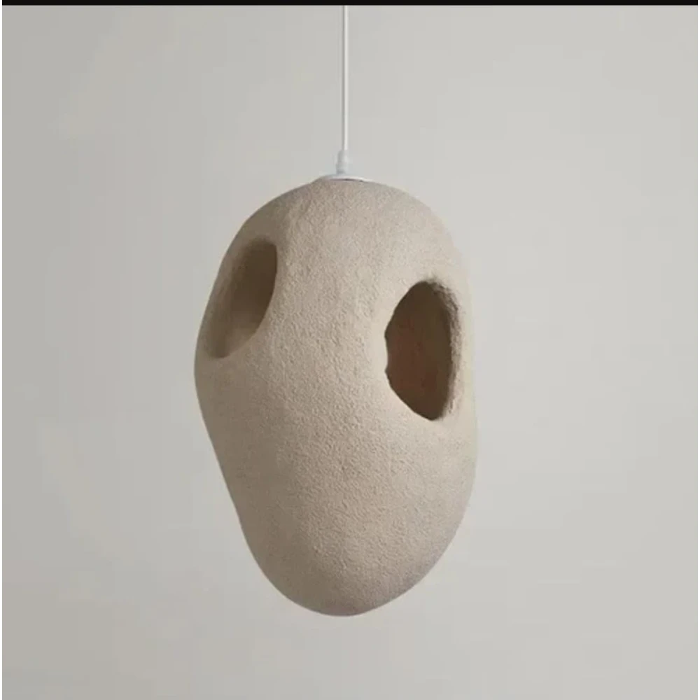 SHRI MAHAL ANTIQUES Organic Void: Sculptural Pendant Lights with Natural Illumination.for Living Room Bed Room Hall