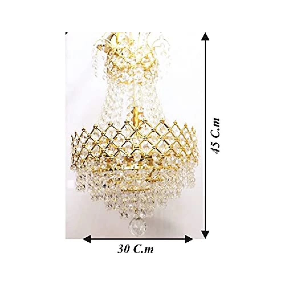 PRMOAGEN® PCH -204 Ceiling Lamp jHHOMAR Chandelier Chandelier Ceiling Lamp PCH 204/ 300mm Glass Crystal Big Size Jhhomar Lamp Ceiling Light for Living Room/Hall/Bed Room etc. Chandelier Ceiling