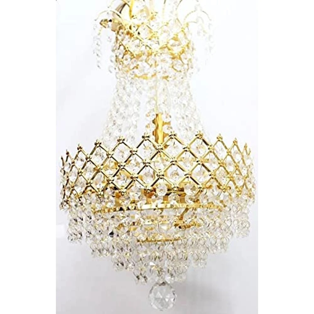 PRMOAGEN® PCH -204 Ceiling Lamp jHHOMAR Chandelier Chandelier Ceiling Lamp PCH 204/ 300mm Glass Crystal Big Size Jhhomar Lamp Ceiling Light for Living Room/Hall/Bed Room etc. Chandelier Ceiling