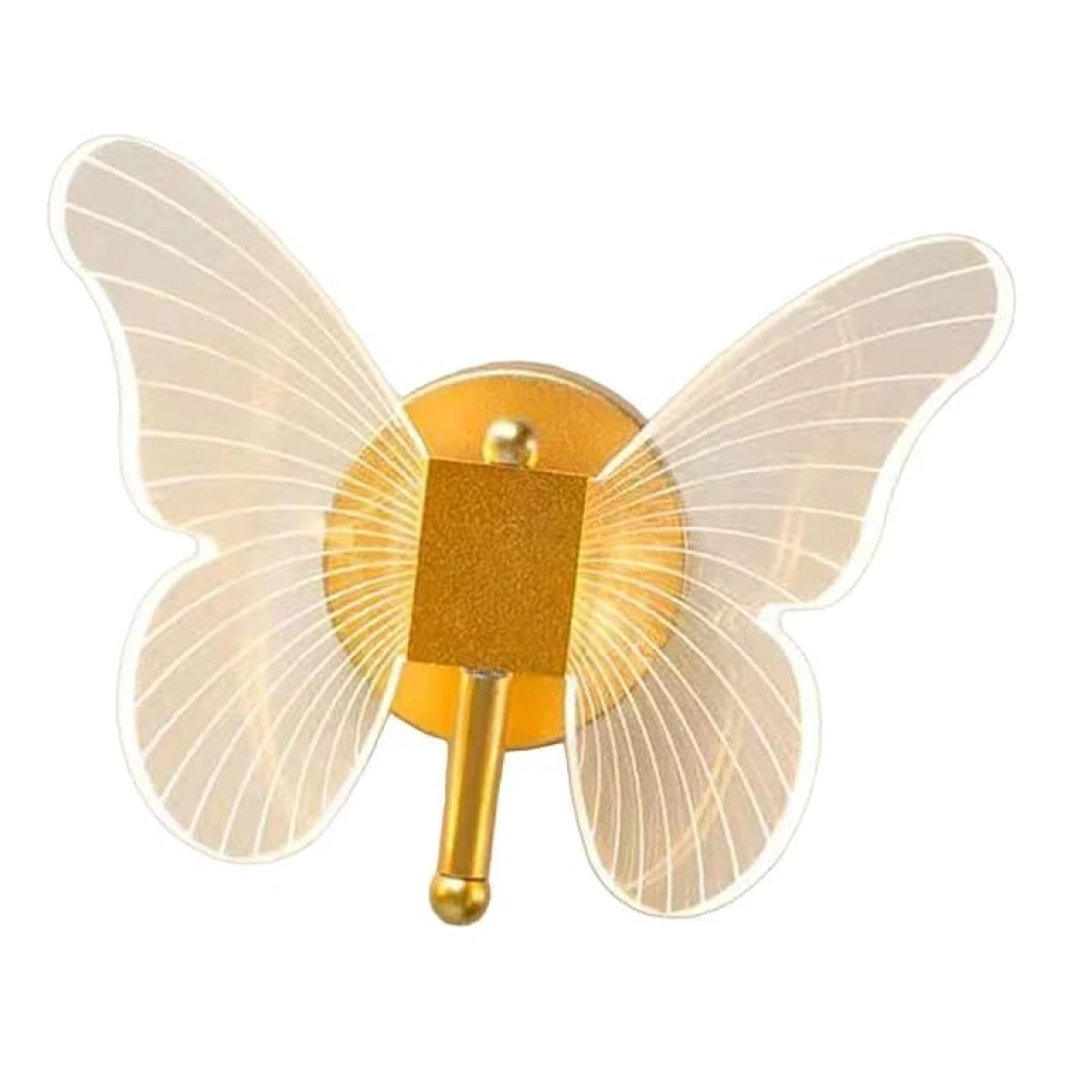 SHRI MAHAL ANTIQUES Led Butterfly Wall Lamp Wall Sconce Light Fixture Loft Butterfly Wall Lights Warm Light