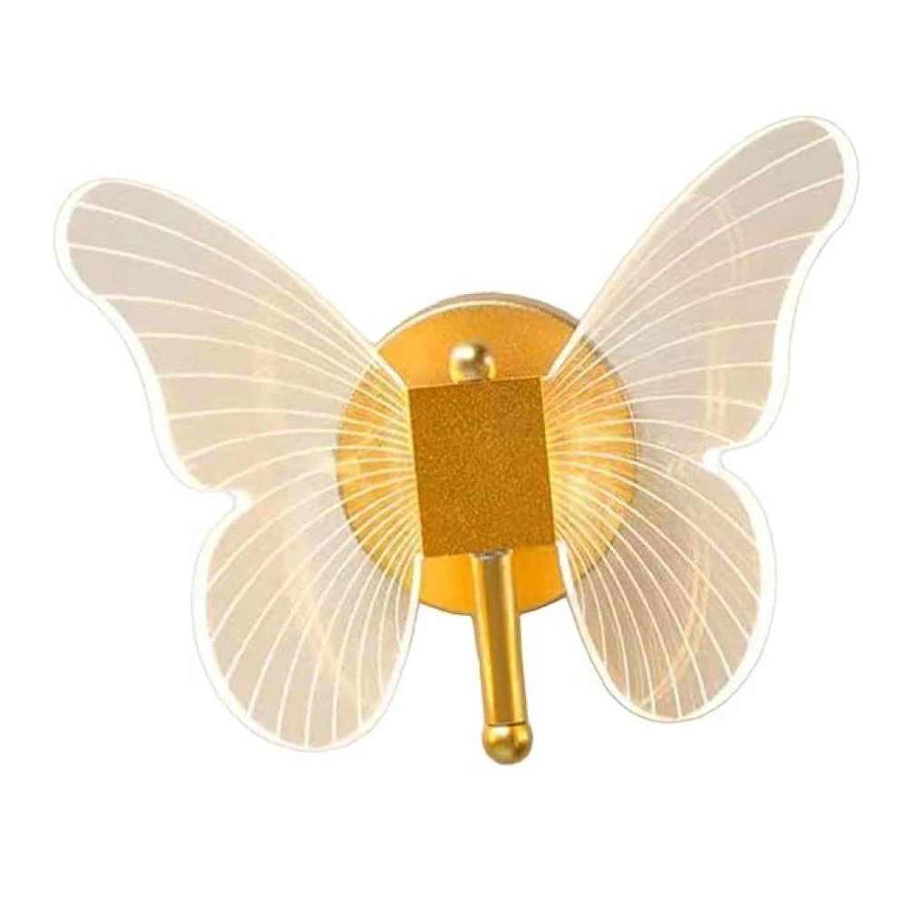 SHRI MAHAL ANTIQUES Led Butterfly Wall Lamp Wall Sconce Light Fixture Loft Butterfly Wall Lights Warm Light