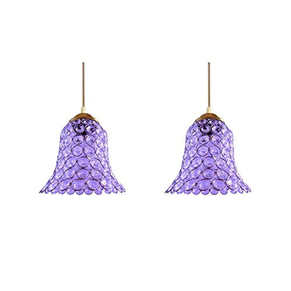 PRMOAGEN® 2 Pcs Crystal Chandelier Light