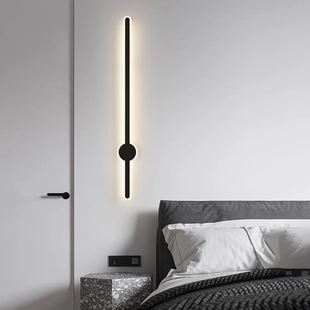 SHRI MAHAL ANTIQUES Long LED Wall Light Indoor Modern Vanity Light Frosted White Acrylic Up and Down Wall Light Bedside Bedroom Aisle Lights Wall Lights