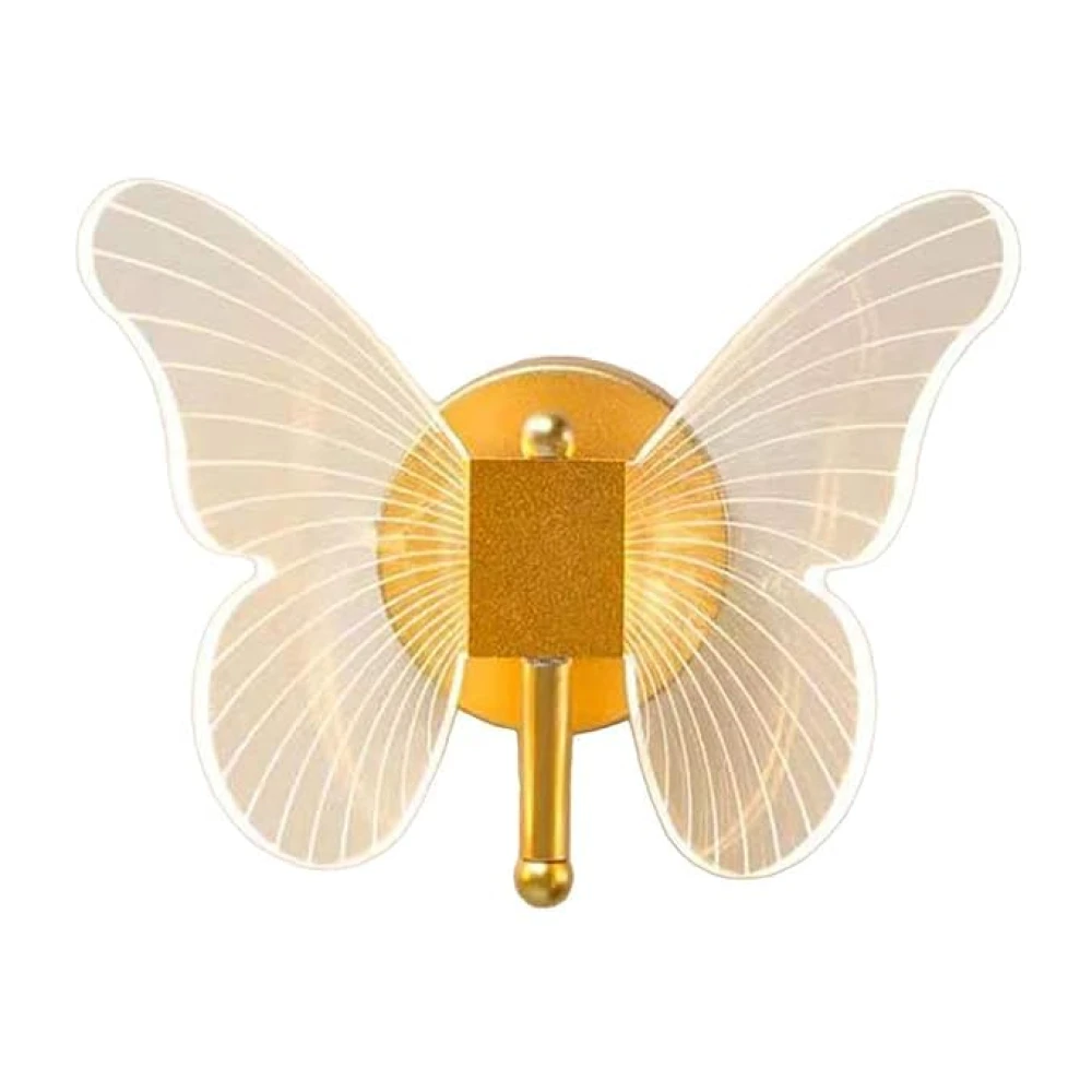 SHRI MAHAL ANTIQUES Led Butterfly Wall Lamp Wall Sconce Light Fixture Loft Butterfly Wall Lights Warm Light