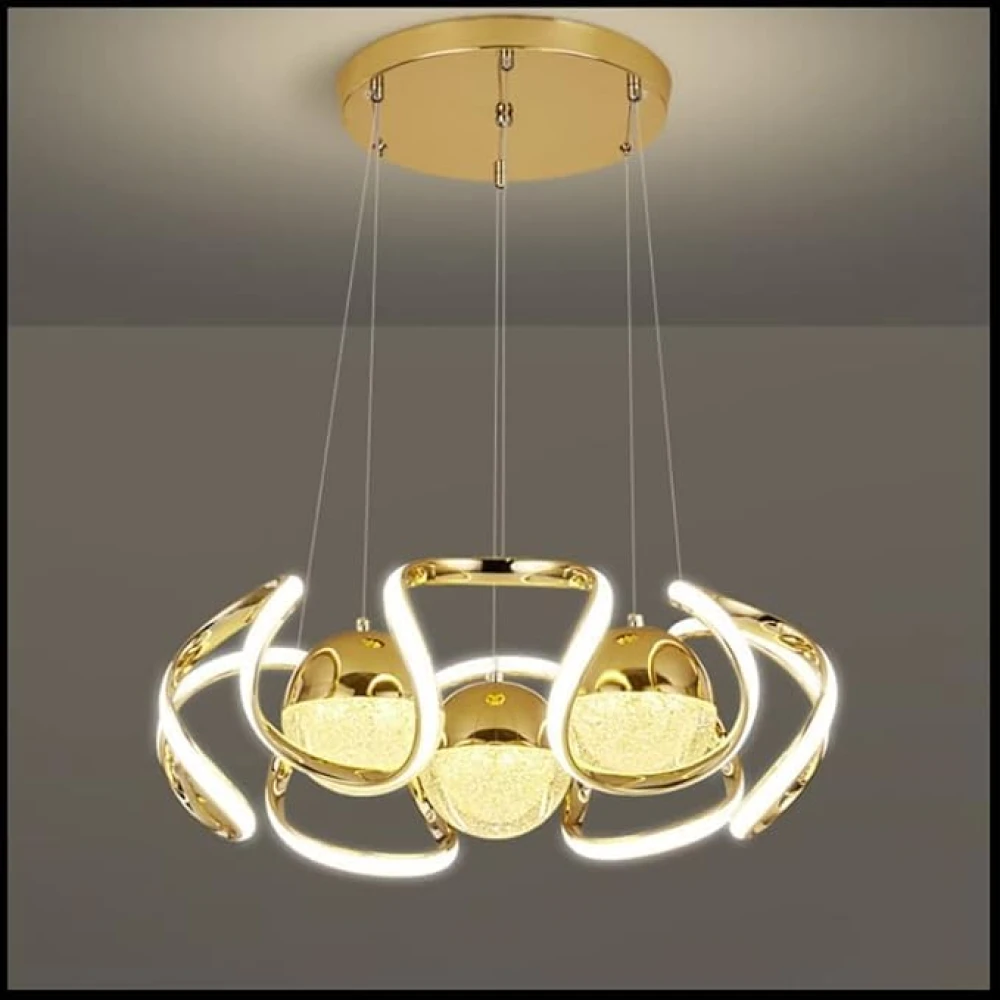SHRI MAHAL ANTIQUES ®- 148 Watt Larissa French Gold Chandelier for Living Room Modern, Hall,(Warm White, Cold White, Natural White)