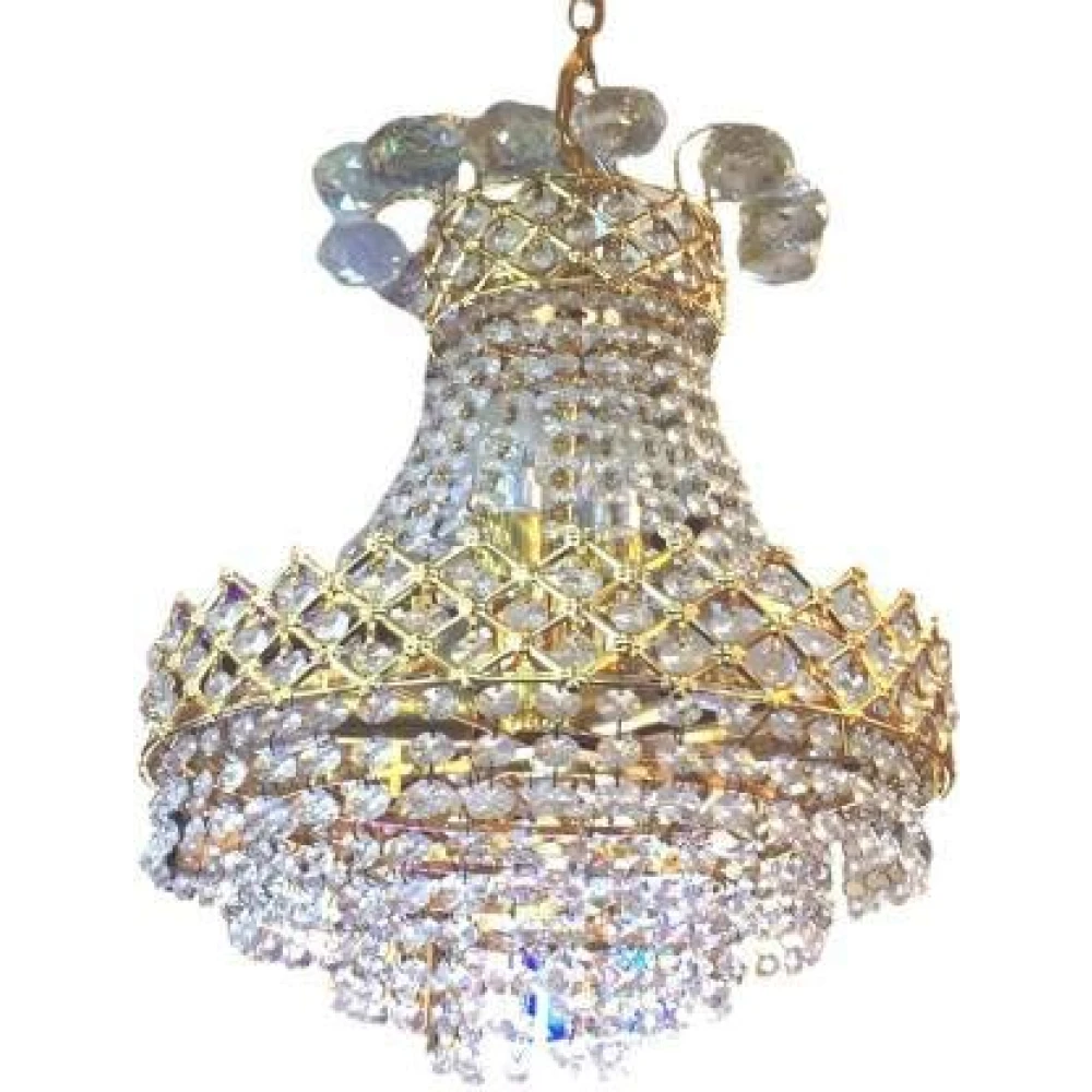 SHRI MAHAL ANTIQUES LED Crystal Hanging Light
