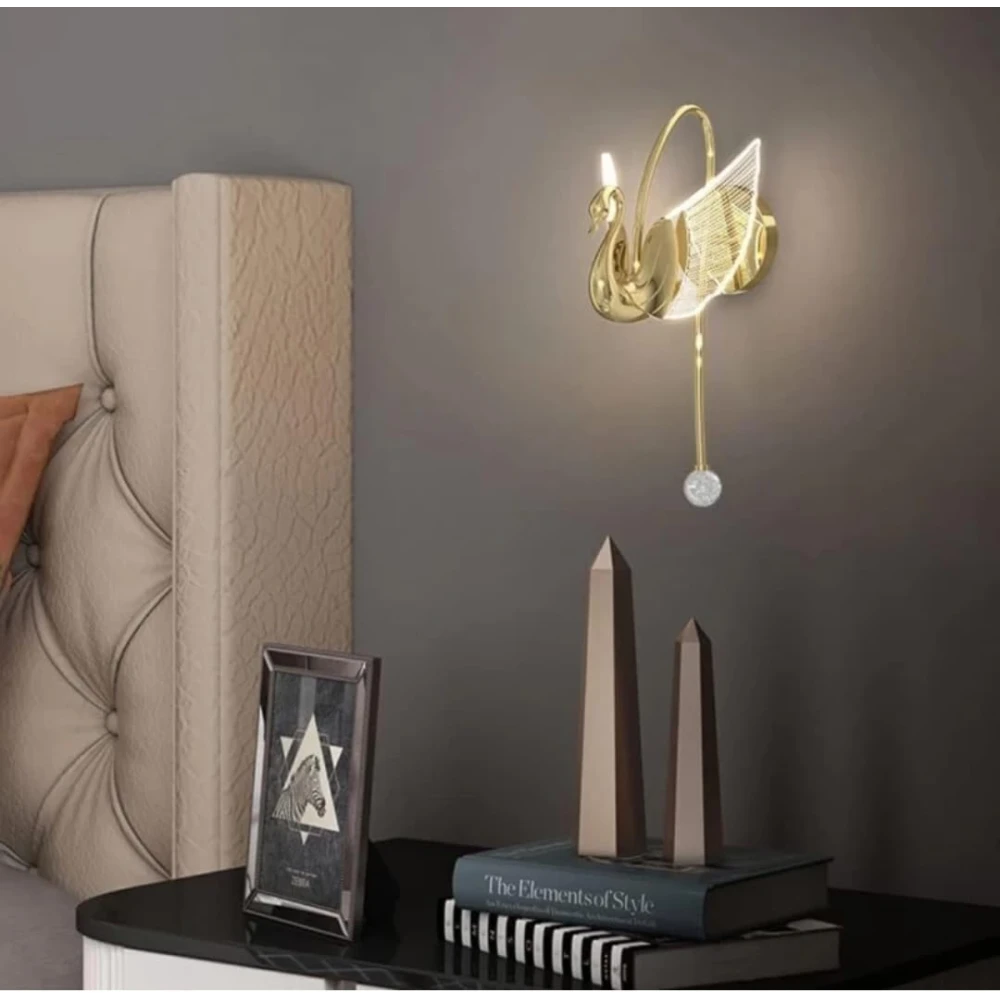 Pendant Wall Lamp With Bulb For Living Room Bed Room Hall
