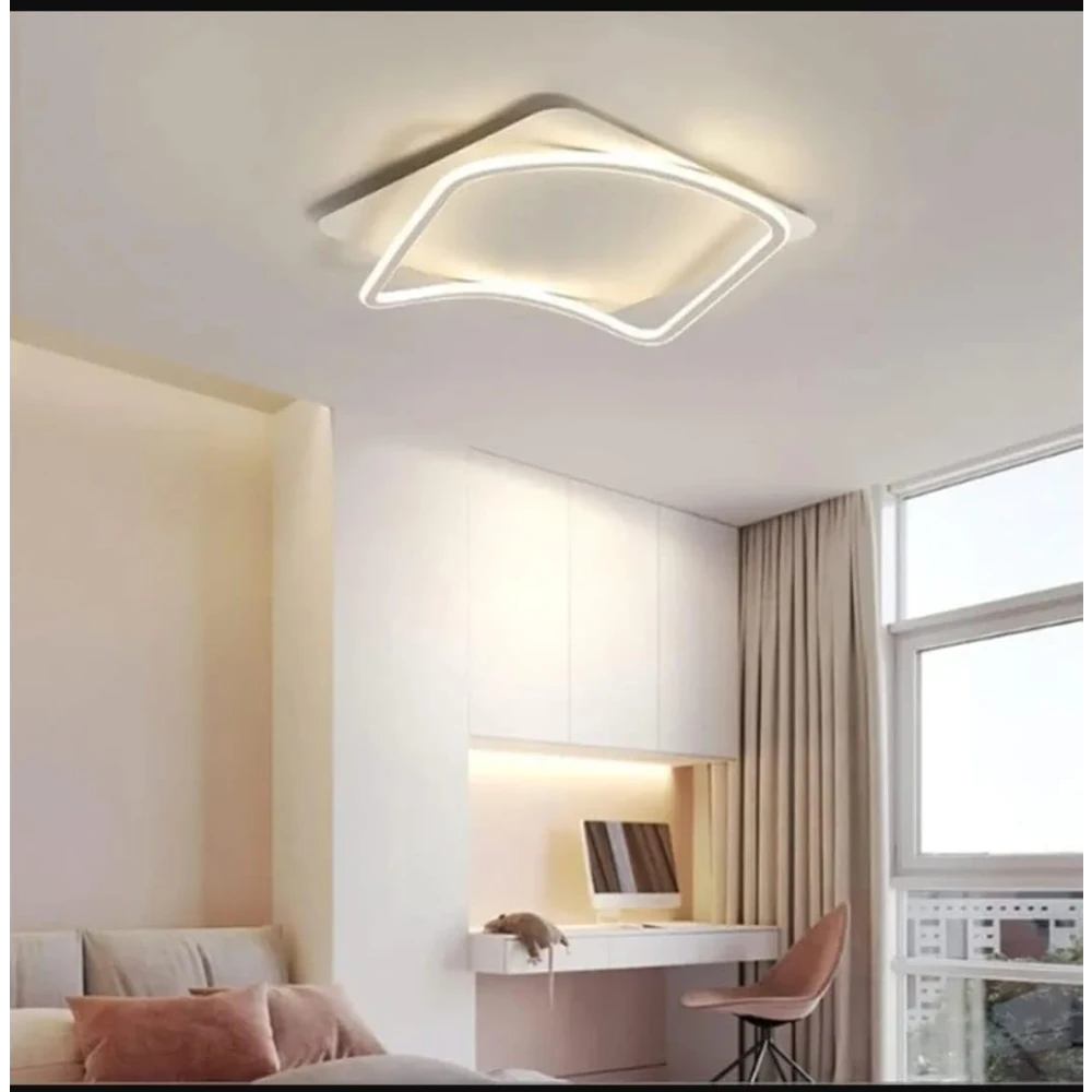 SHRI MAHAL ANTIQUES Decoration Ceiling Lamp Bedroom Lights Ins Ceiling Light Fixture Bedroom Room Dining Room Study Square LED Ceiling Chandelier
