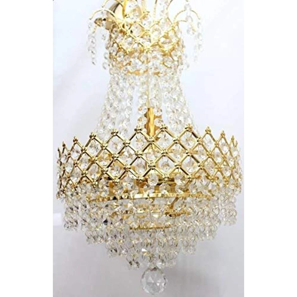 PRMOAGEN® PHG-01053 Ceiling Lamp jHHOMAR Chandelier Chandelier Ceiling Lamp PHG 01053/ 300mm Glass Crystal Big Size Jhhomar Lamp Ceiling Light for Living Room/Hall/Bed Room etc. Chandelier Ceiling