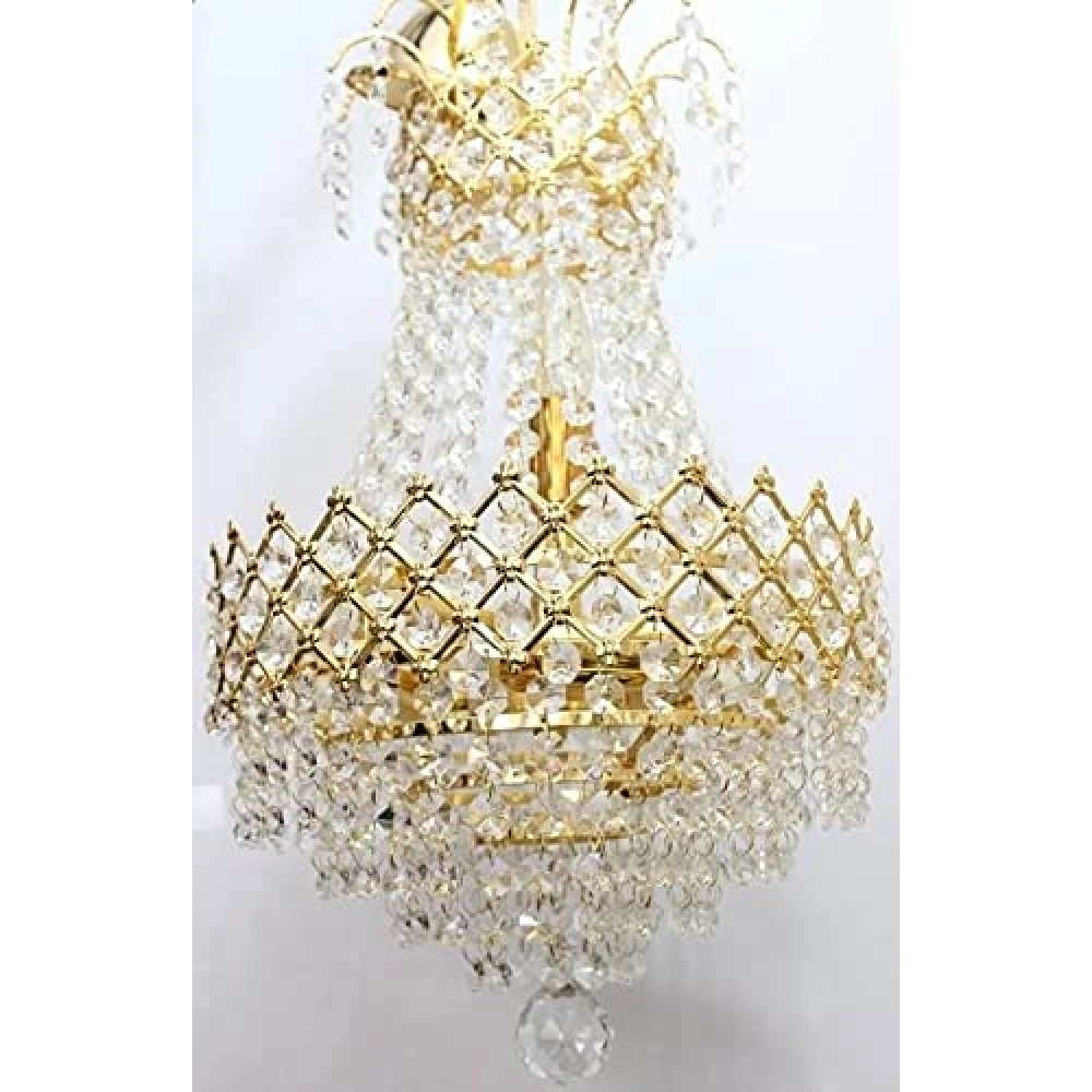 SHRI MAHAL ANTIQUES® Ceiling Lamp jHHOMAR Chandelier Chandelier Ceiling Lamp Glass Crystal Big Size Jhhomar Lamp Ceiling Light for Living Room/Hall/Bed Room etc. Chandelier Ceiling