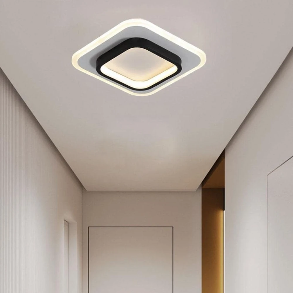 PRMOAGEN Led Ceiling Light Fixture Flush Mount for Bedroom Balcony Warm White Square|Home & Garden|Lamps, Lighting & Ceiling Fans|Chandeliers & Ceiling Fixtures