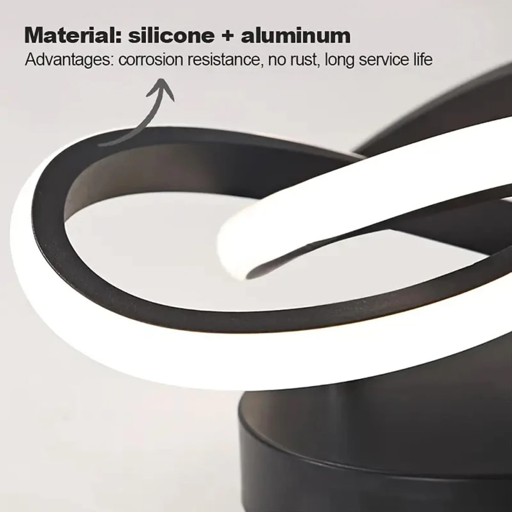 SHRI MAHAL ANTIQUES Acrylic Modern Dimmable LED Ceiling Light, Modern Flush Mount Fixture with Adjustable Light, Three Color Dimming for Bedroom, Living Room, and Dining Room, Black (Ceiling Light
