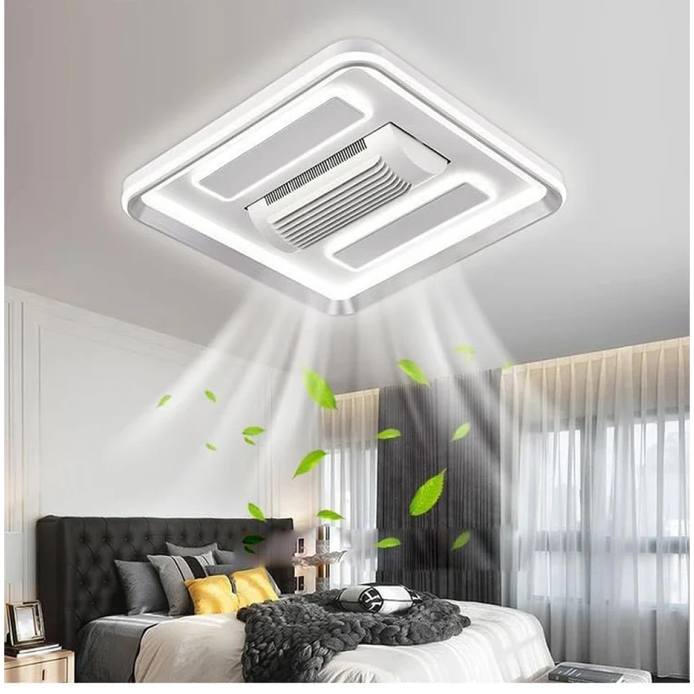 SHRI MAHAL ANTIQUES LED Ceiling Fan with Remote & Light â€“ Modern Design for Living Room & Bedroom Hall Hotel Restauarnt