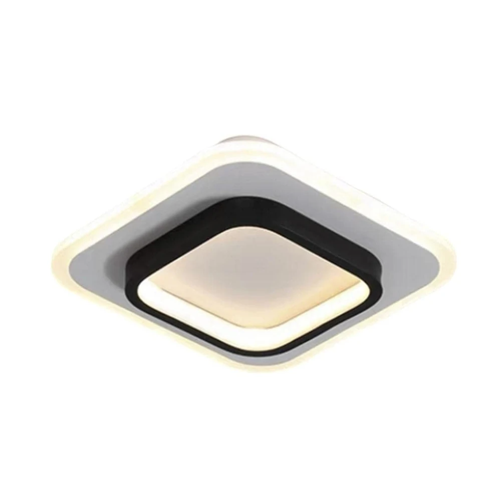 SHRI MAHAL ANTIQUES Led Ceiling Light Fixture Flush Mount for Bedroom Balcony Warm White Square|Home & Garden|Lamps, Lighting & Ceiling Fans|Chandeliers & Ceiling Fixtures