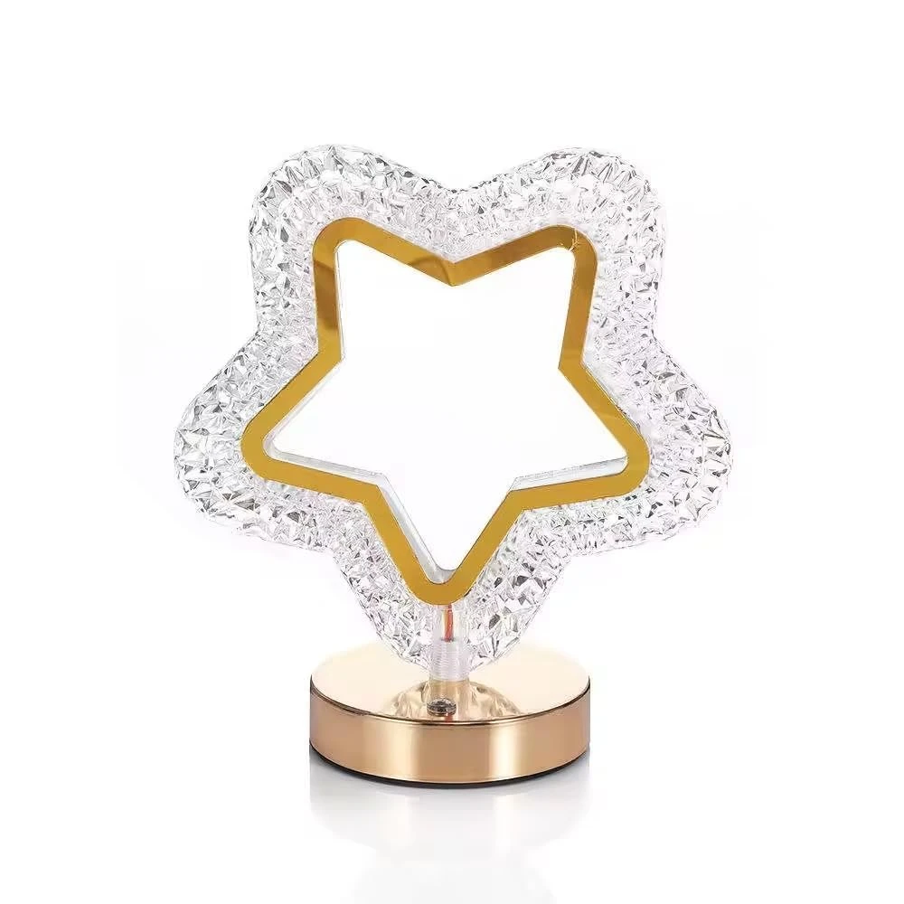 LED Touch Rechargeable Crystal Table Lamp Color Change Bedside Night Light USB Charging (Style 1) BZ_PA_WL 7026