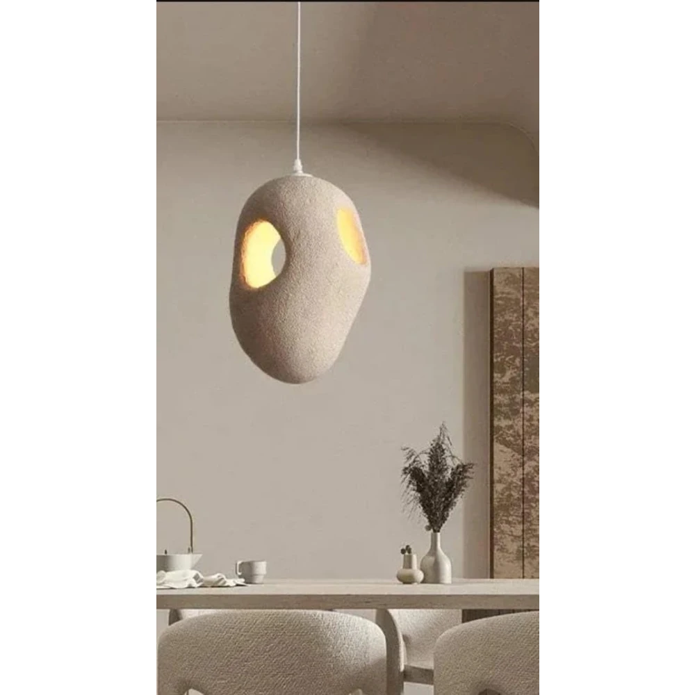PRMOAGEN Organic Void: Sculptural Pendant Lights with Natural Illumination.for Living Room Bed Room Hall