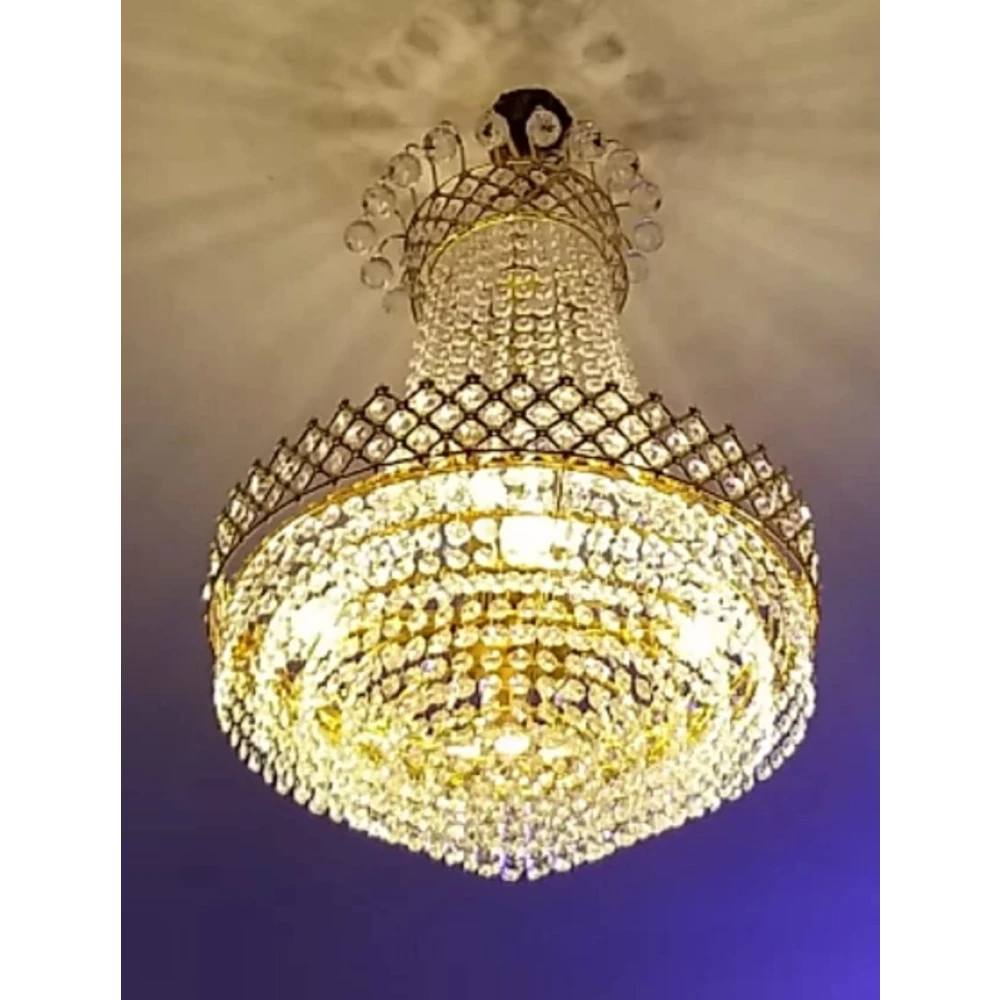 SHRI MAHAL ANTIQUES LED Crystal Chandelier for Living Room Bed Room Hotel Restaurant ect