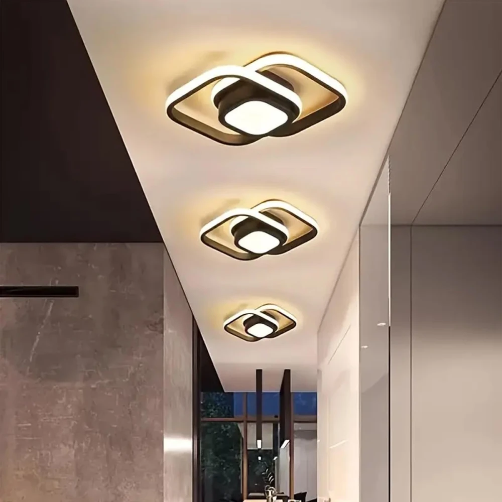 SHRI MAHAL ANTIQUES Modern LED Ceiling Light 24W | Dimmable | Adjustable Color Temperature 3000K-6000K | Flush Mount Acrylic Lamp for Bedroom, Kitchen, Hallway, Entryway, Bathroom (804)