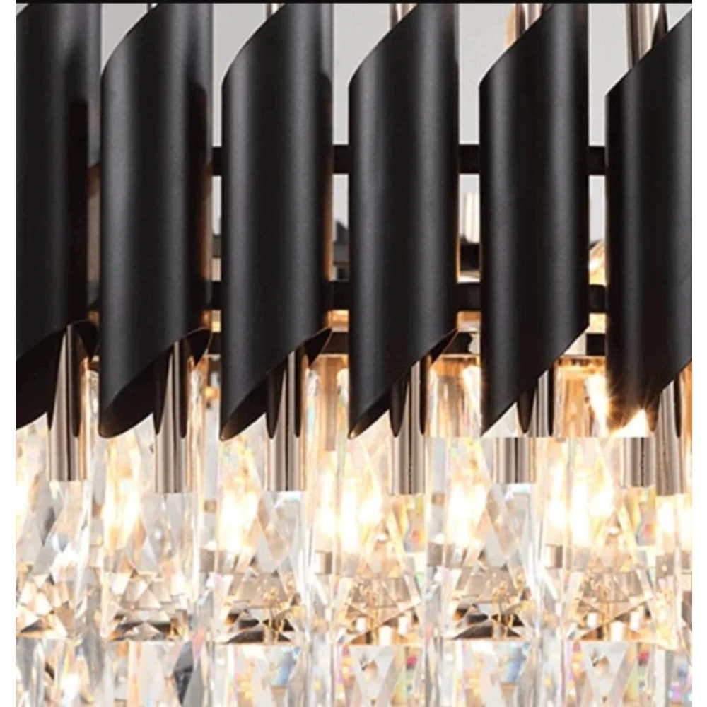 SHRI MAHAL ANTIQUES 600 MM Black Mamba Round Chandelier for Living Room Bed Room Hall Dinning Room Chandelier Ceiling Lamp