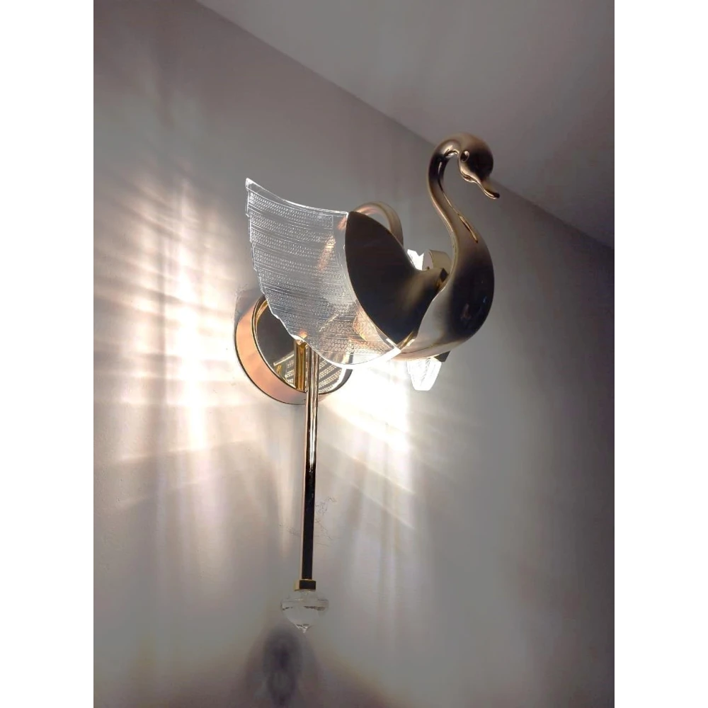 SHRI MAHAL ANTIQUES Decorative LED Wallchiere Wall Lamp with Bulb