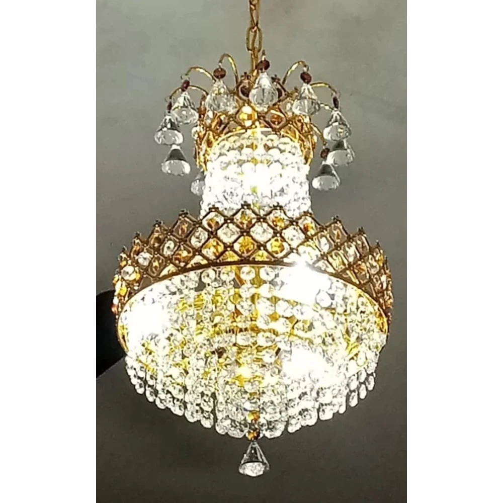 PRMOAGEN Crystal Big Size Jhhomar Lamp Ceiling Light for Living Room/Hall/Bed Room etc