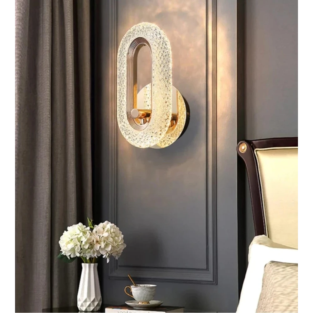 SHRI MAHAL ANTIQUES Wall Lamp Light, Modern Wall Lamp, Wall Mount Light, Interior Wall Light for Bedroom Living Room Drawing Room, Home Decor Items (Design 04)