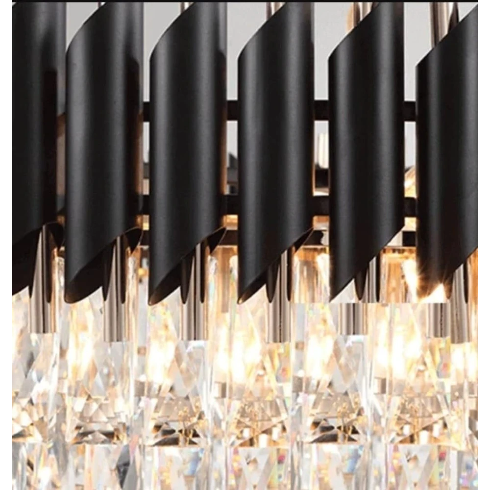 500 MM Black Mamba Round Chandelier for Living Room Bed Room Hall Decorative Jhumar Chandelier Ceiling Lamp BZ_PA_CL 3014