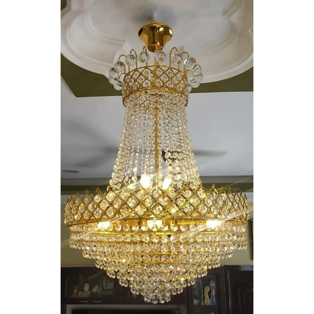 SHRI MAHAL ANTIQUES Super Fancy Crystal Jumar Light for Living Room Bed Room Hall