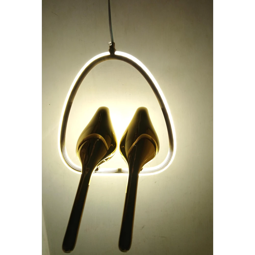 PRMOAGEN LED Double Step Bird Hanging Light for Living Room Bed Room Hall Hotel Restaurant