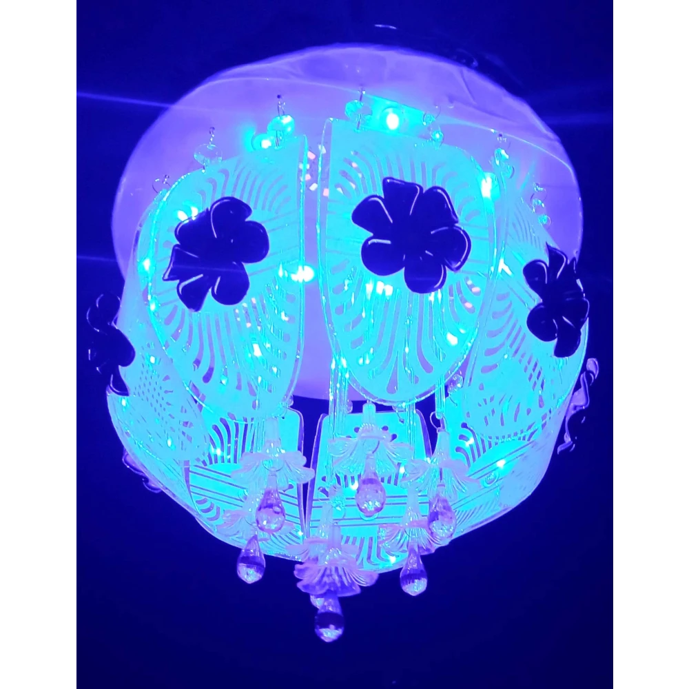 SHRI MAHAL ANTIQUES 300 MM LED Chandelier Light Chandelier Ceiling Lamp