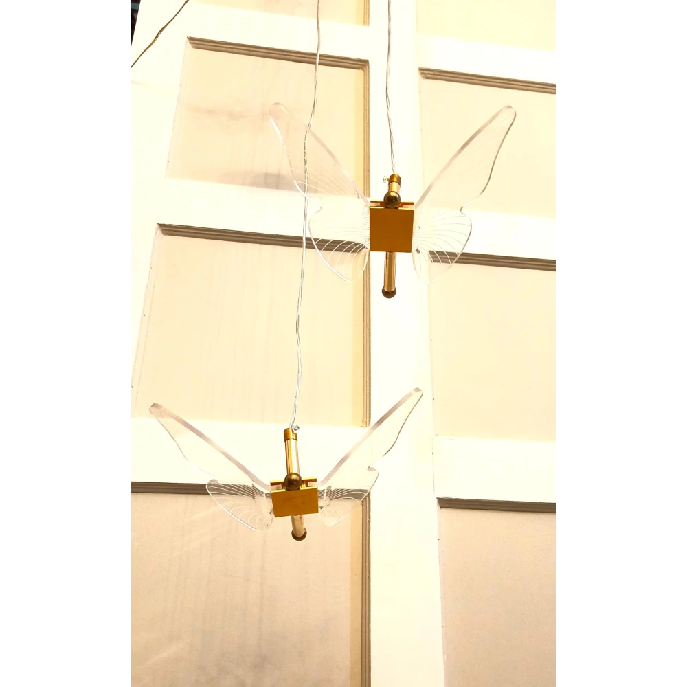 SHRI MAHAL ANTIQUES Light Luxury Butterfly Acrylic Pendant Light Bedroom Decor Living Room Dining Room Hall Decorative