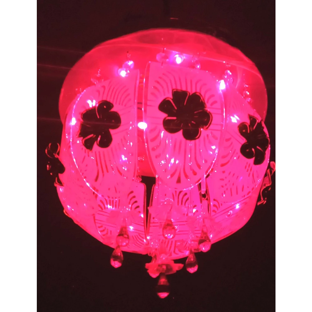 SHRI MAHAL ANTIQUES 300 MM LED Chandelier Light Chandelier Ceiling Lamp