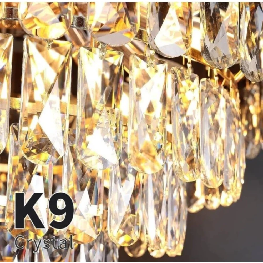 SHRI MAHAL ANTIQUES 300BlackMambaChandelier with Stainless Steel Tube Crystal Chandelier,Black Gold